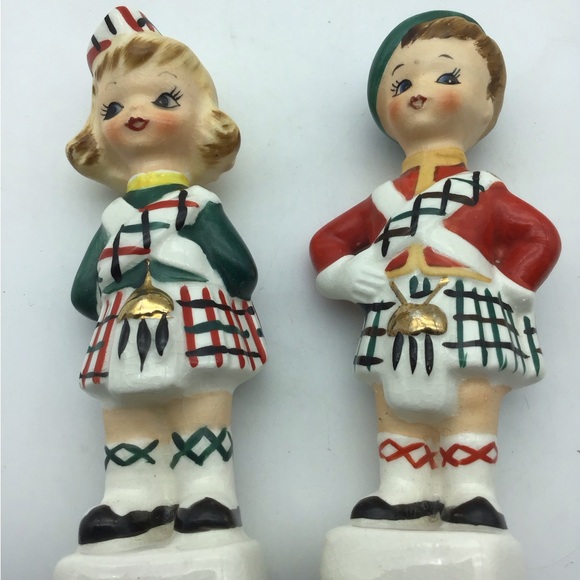 Vintage Scottish Boy & Girl Salt and Pepper shakers - Picture 4 of 4